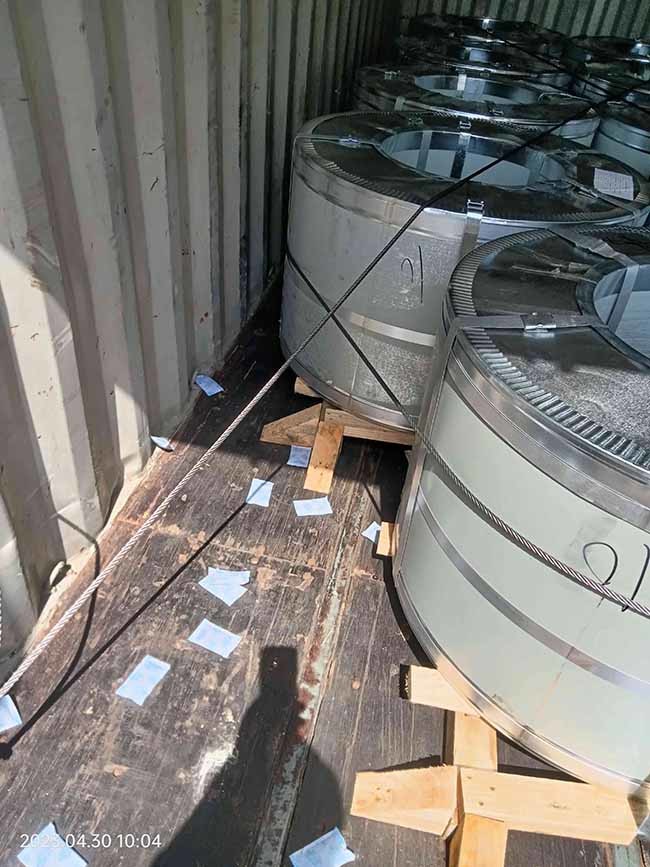 PPGL Steel Coil AKZO NOBEL PE SMP PVDF G300 G400 G450 G550 Top And Back 5+20um