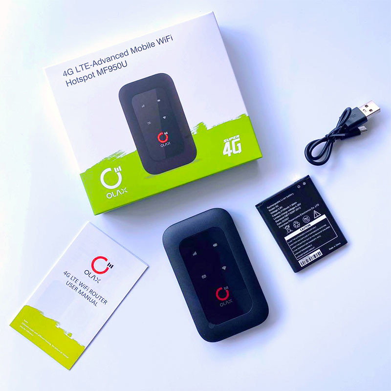 OLAX MF950U Mobile Portable Wifi Routers 4g With Sim Slot Modem B2/4/7/12/13/B28