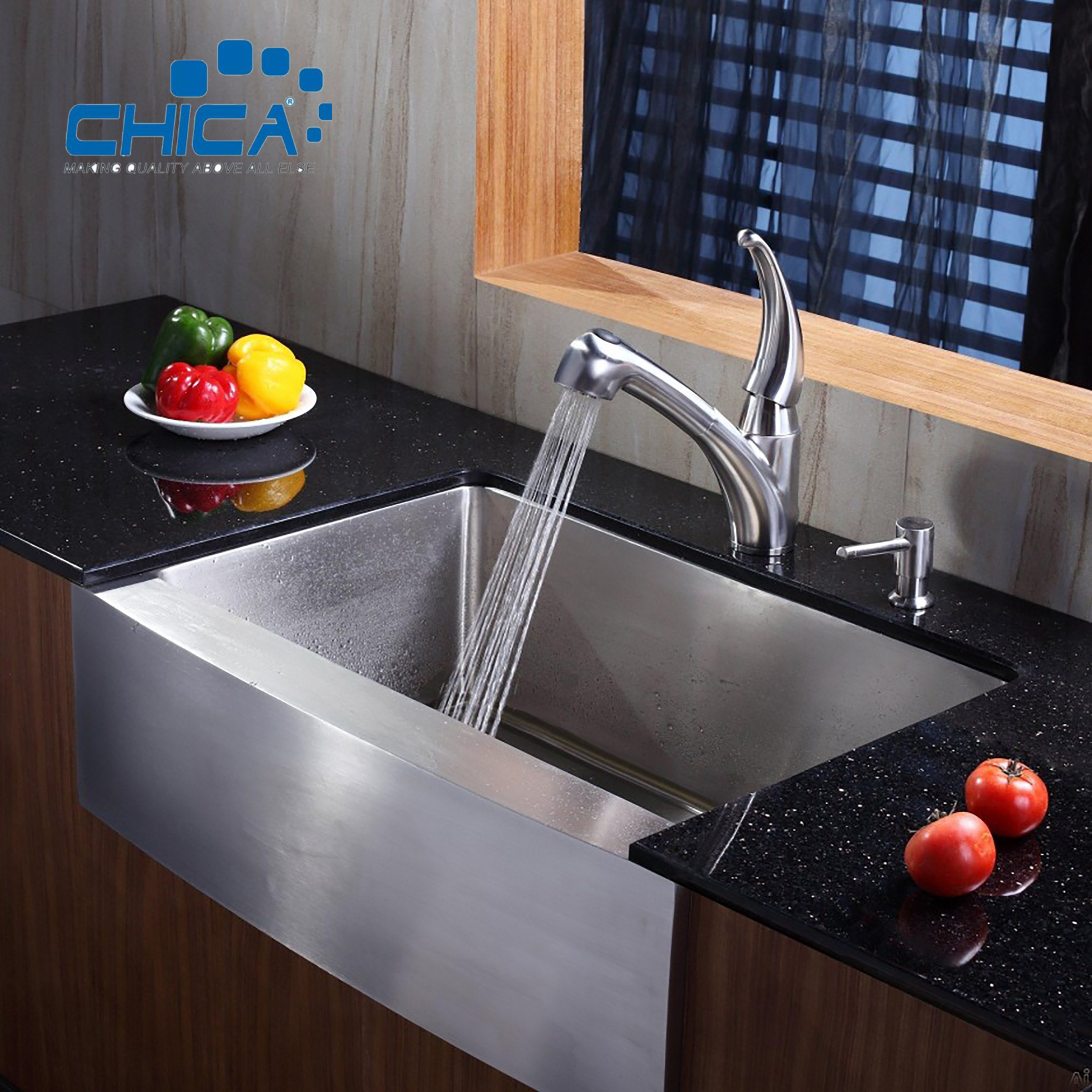 Apron Front stainless steel Single Bowl Kitchen Sinks Handmade House Kitchen Sinks