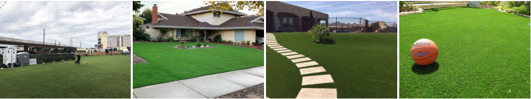 30mm Pile Height Landscape Turf Grass 12400 Dtex 60mm