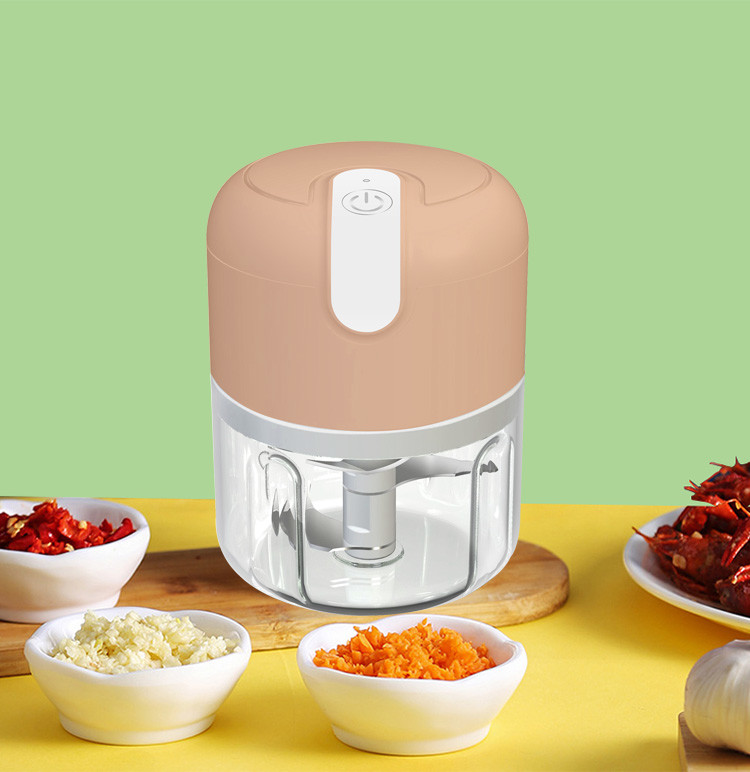 Home Kitchen Mini Blender 250ml White Large Capacity Battery Food Processor