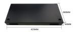 Rack Mounted Fiber Optic Termination Box 12 Port 425mm*200mm*44mm