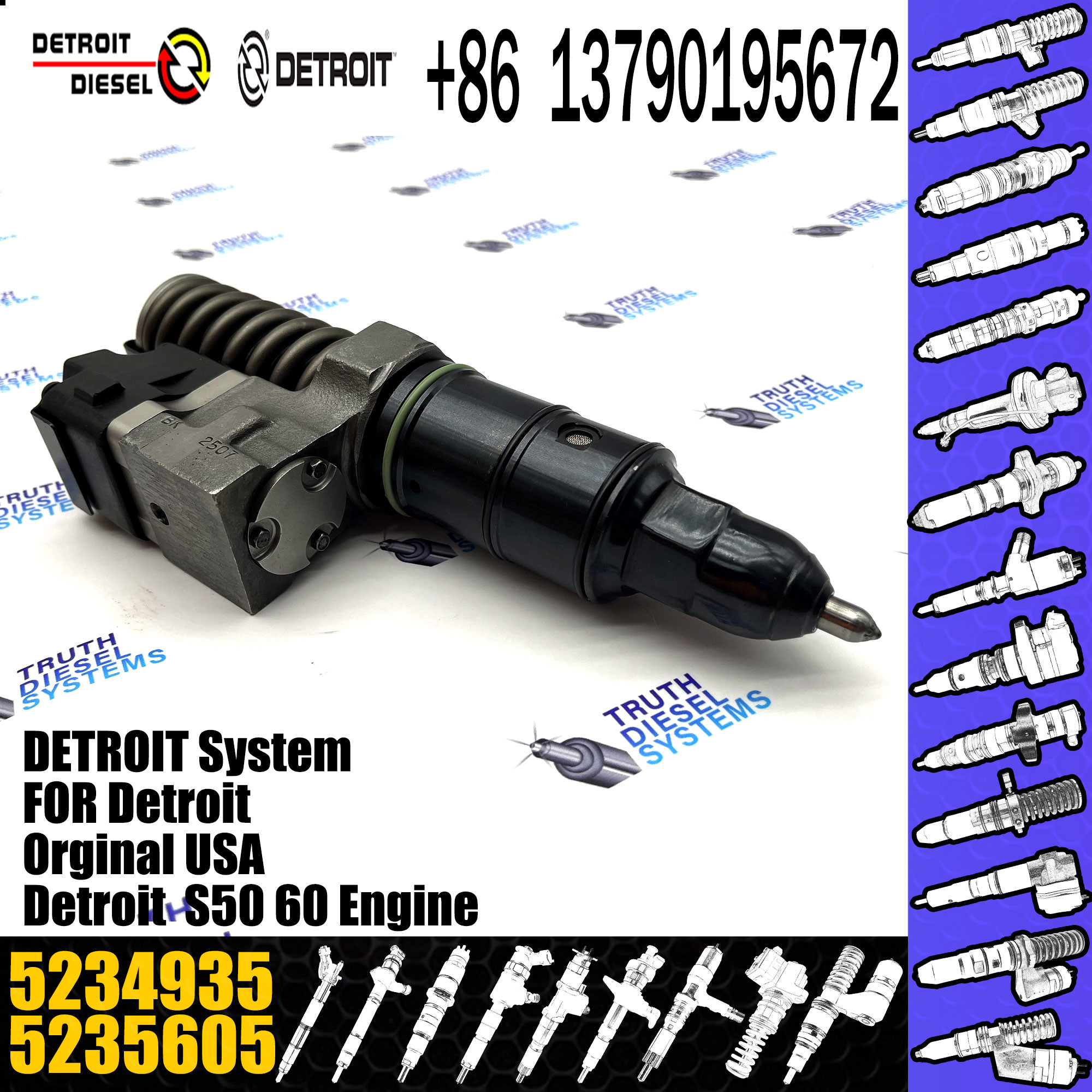 Remaufactured diesel fuel injector R-5234870 5234870 5234935 5234940 5235605