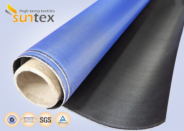 0.4mm High Durability Fire Resistant Fiberglass Fabric Soft Polyurethane (PU) Coated