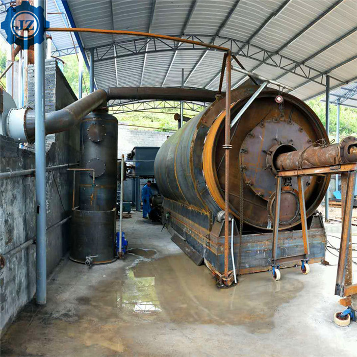 12ton 12tpd Automatic Waste Tire Recycling Pyrolysis Plant For Making Furnace Oil And Carbon Black, Steel