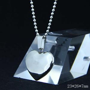 China Fashion Ladies Women Girls Stainless Steel Loving Heart Shapped Necklace Pendant LPH185 wholesale