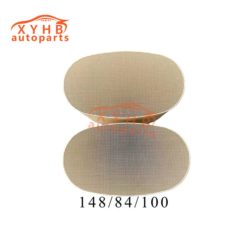 Ceramic Carrier Runway Shape High-Quality Three-Way Catalytic Filter Element Euro 1-5 Model: 148*84*100