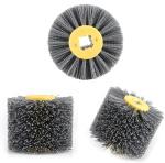 Nylon Abrasive Roller Brush Wheel Industrial Cylinder Brush for Woodgrain