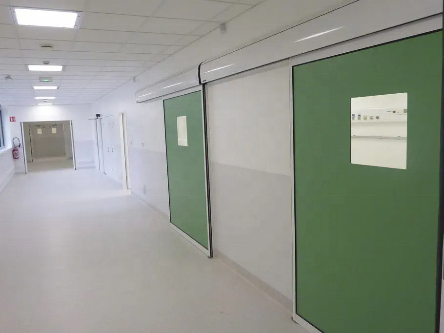 Aluminum Automatic Pharmaceutical Clean Room Door 1.0mm For Hospital Laboratory