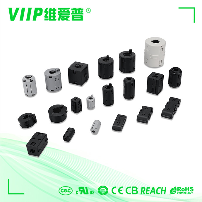 VIIP EMI Noise Reducer Featuring Cylindrical Ferrite Ring Cores for 9mm Cables