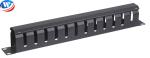 19inch 1U 12Holes Steel Material Cable Management
