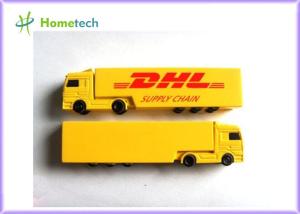 China Yellow Creative Truck Plastic USB Flash Drive 8GB For Advertising Gift wholesale