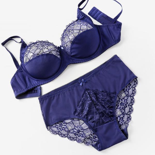 BEIZHI Lace Plus Size Underwear And Bras D Cup Size Sexy Underwire Ladies Inner