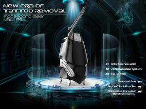 China Top Hat Beam Type Best Q switch Nd Yag laser tattoo removal Picosure Laser 1064nm 532nm wholesale