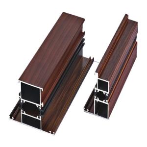 China 6082 1.8mm Wood Look Grain Aluminum Extrusion Corrosion Resistance wholesale