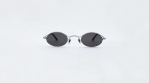 China Fashion Men Women Retro Small Oval Sunglasses Titanium Frame Shades Unisex Eyewear on sale