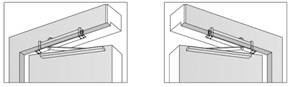 En2-4 Cam Action Slide Rail Door Closer