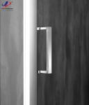 6mm Tempered Safety Glass in Chromed Aluminium Frame Glass Shower Enclosures