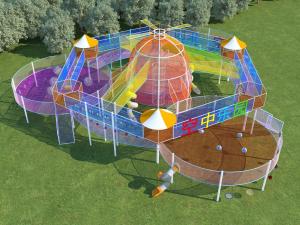 China Soft Children'S Jumping Trampoline Trampoline Park 5 Years Old Trampoline Park Birthday Party wholesale