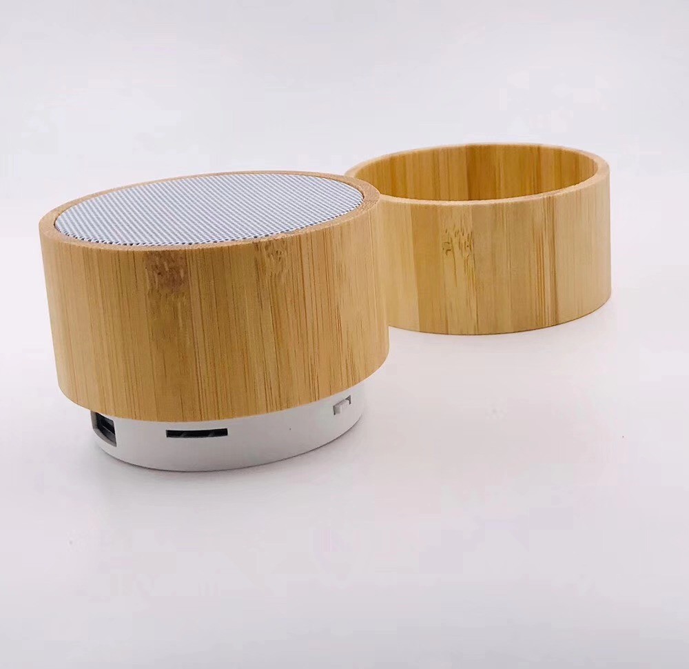 Bamboo Bluetooth Speaker With Super Bass Portable Mini Speaker Gift Speaker with FM