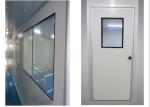 Yellow Pharmaceutical Clean Room Door 40mm thick Single Leaf Swing Door 304 SS