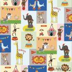 Fancy Interior Kids Bedroom Wallpaper Animals Design Non Woven Paper Material