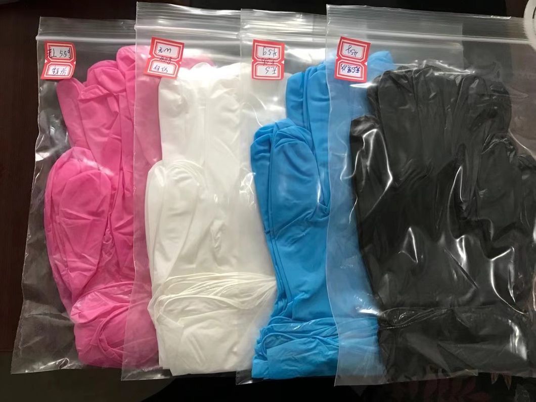 Food Industrial Protective Disposable Nitrile Exam Gloves No Latex Powder Free