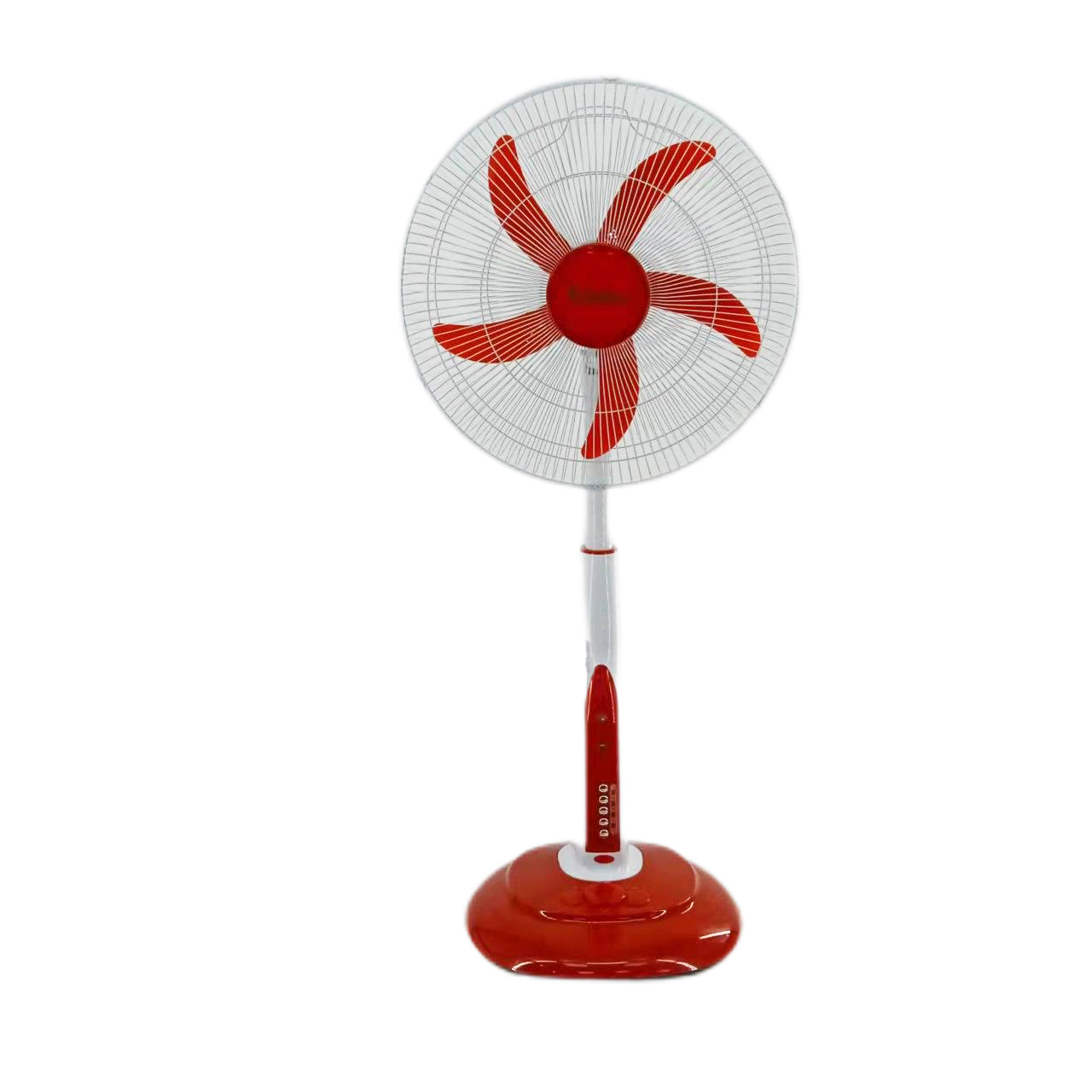 AC / DC 18inch Solar Rechargeable Table Fan Low Noise With Heavy Base