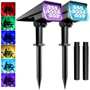 China 2000mAH Battery 150-200LM 32 LED Solar Landscape Spotlights Wireless wholesale