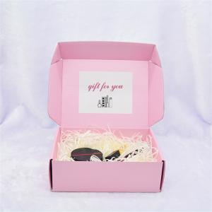 China Foldable Christmas Cardboard Boxes , ISO14001 CB Flute Makeup Gift Box wholesale