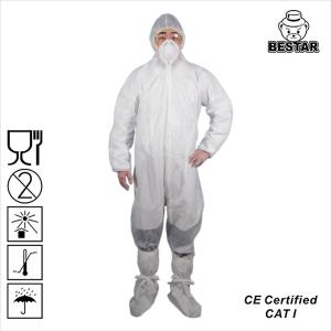 China White Spp PE Waterproof Disposable Medical Coveralls wholesale