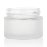 5g-200g Empty Frosted Glass Cosmetic Packaging Gogerous With Lid