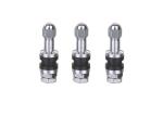 TR43E Tubeless Tire Valve Stem Clamp In Aluminum Alloy , EPDM Rubber Metal Tire