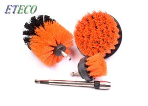 China Carpet Cleaning Bristle Brush For Drill White Corrugated Inner Box Packed wholesale