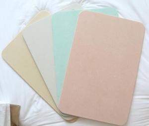 China Colorful Soft Diatomaceous Earth Bath Mat Anti Slip With Rapid Water Suction wholesale