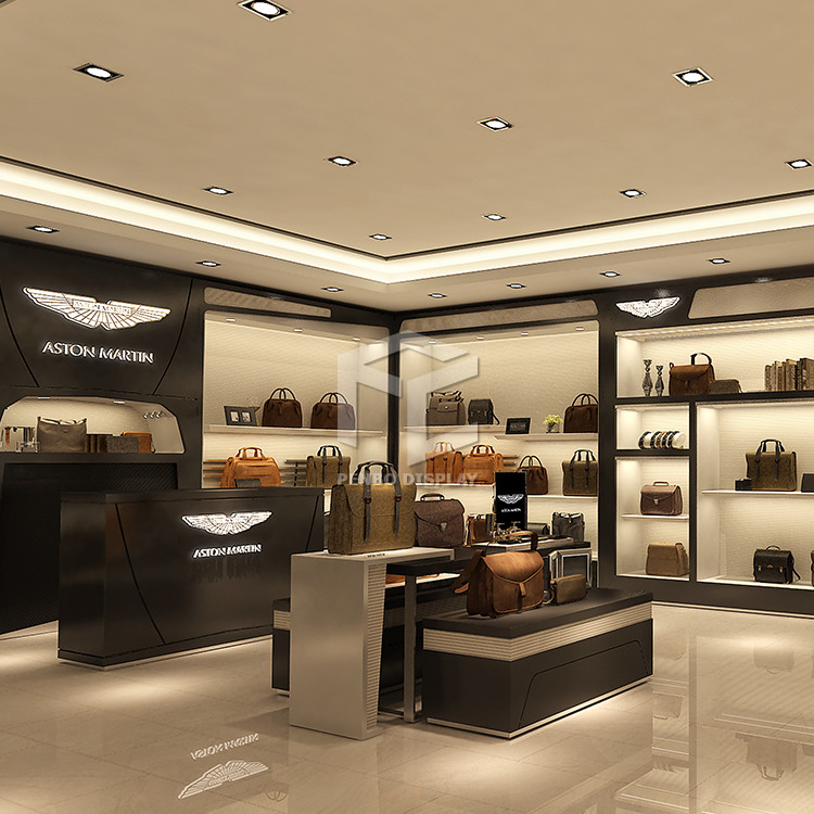 T4 LED Bag Store Display Rack For Decoration Melamine Board