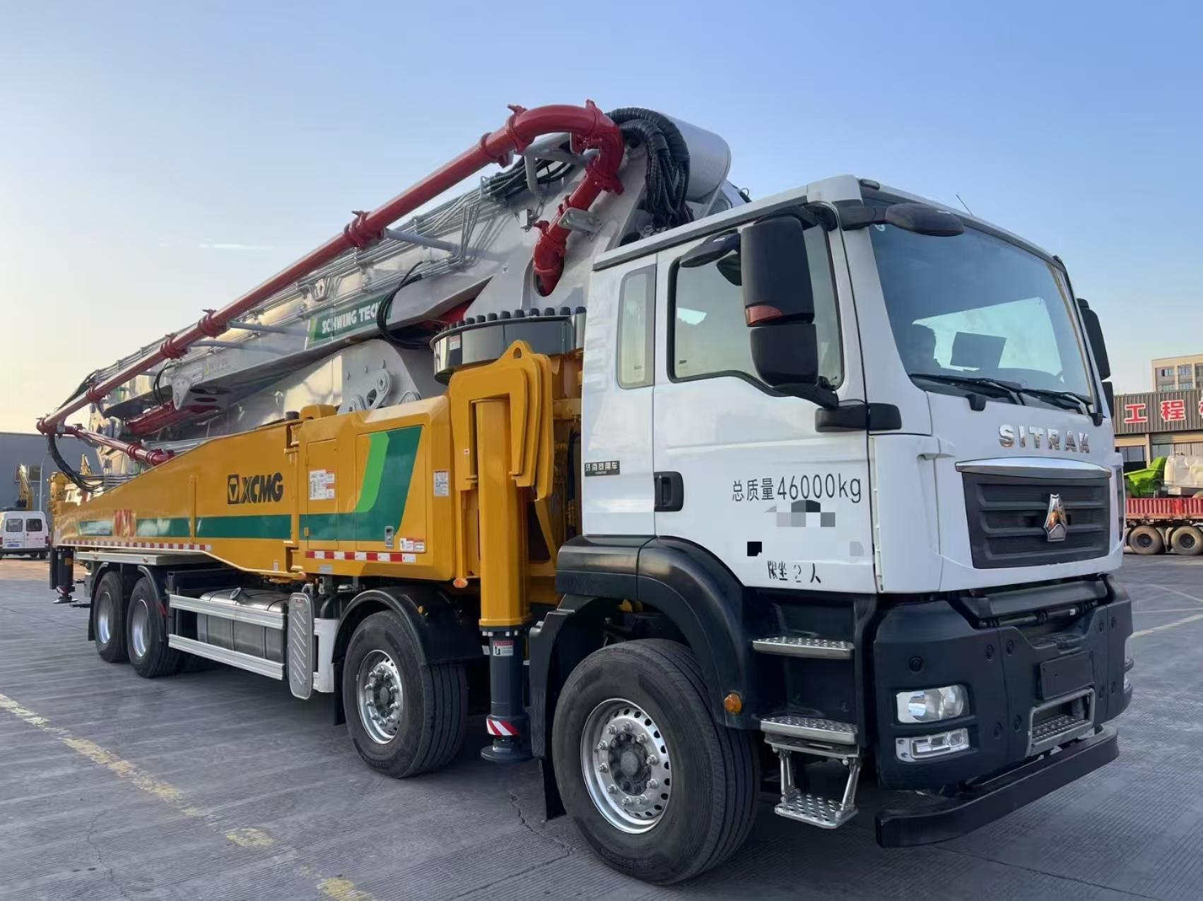 XCMG 62 Meters Concrete Pump Truck Sitrak Pump Trucks 2025