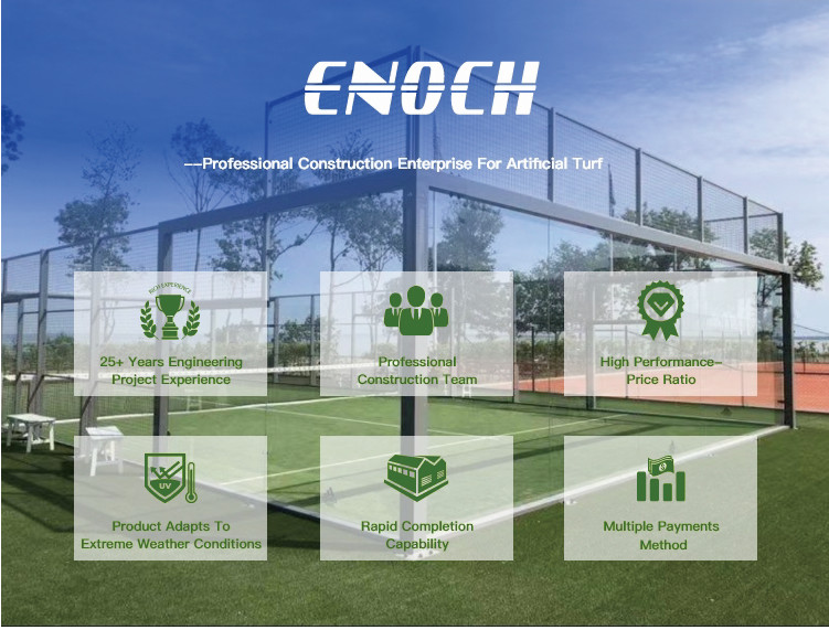 Padel Court Artificial Grass Paving Cricket Court Construction Padel Tennis Artificial Turf