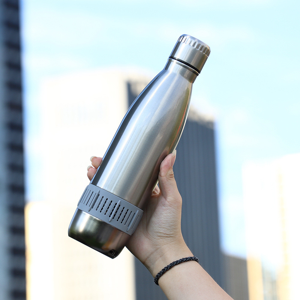 800ml Stainless Steel Sports Water Bottles Wireless Speaker Bluetooth Smart