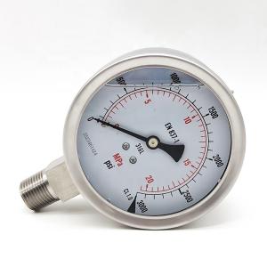 China 100MM High Precision Pressure Gauge Stainless Steel Bourdon Tube Type Pressure Gauge wholesale