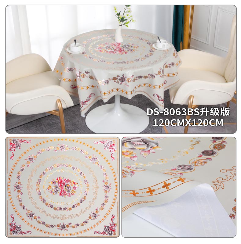 Directly Sell PVC Polyester Tablecloth for Home Party Office Hotel Shop Restaurant