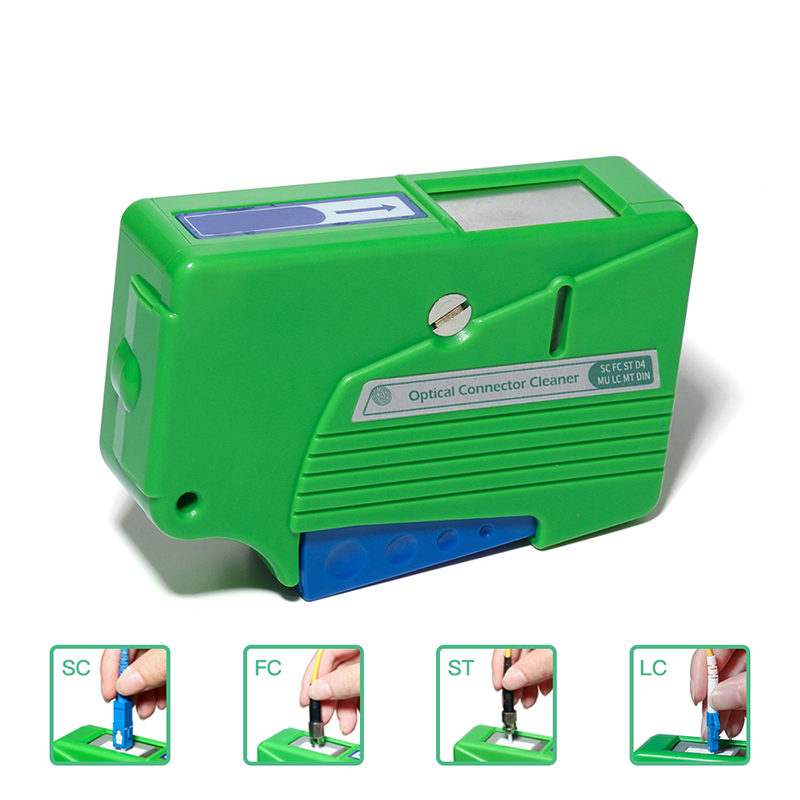 Cassette Type Fiber Optical Connector Cleaner For SC ST FC LC