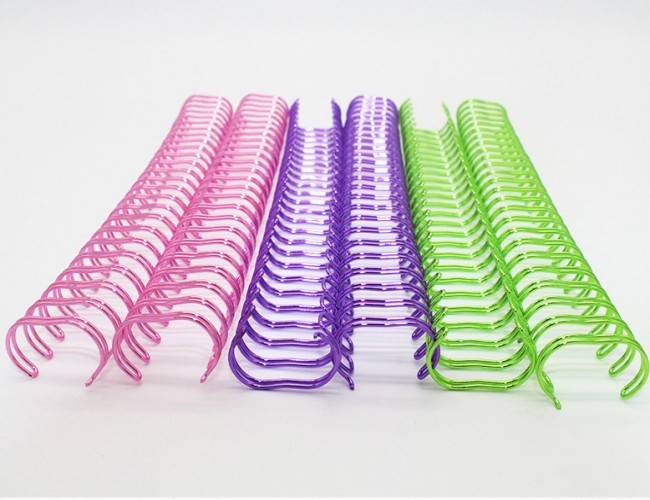 Electroplated Steel Double Loop Wire O For Calendar Binding