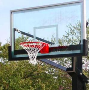 China Ultra Clear 15mm Outdoor Tempered Glass Composite Basketball Backboard wholesale