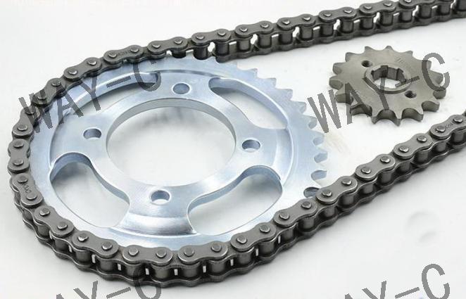 36PF0010 OEM Motorcycle Parts 428 - 120L Sprocket Chain Kit For BAJAJ BOXER BM150