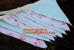 Lace Trimming Flag Banner HOLIDAY Decoration Halloween Softtextile Lace Fabric,