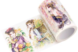 China Japanese Anime 65g Foil Tape Stickers For Notebook wholesale