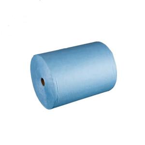 China 60gsm Blue Heavy Duty Industrial Wipes Roll Wood Pulp PP Rags Nontoxic wholesale