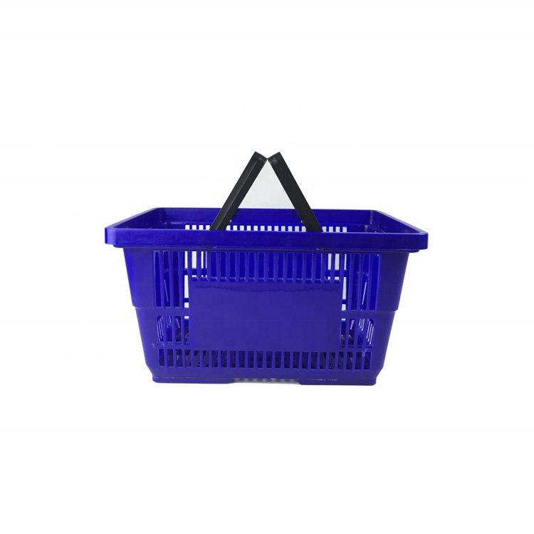 Supermarket Plastic Grocery Shopping Small Basket Collapsible