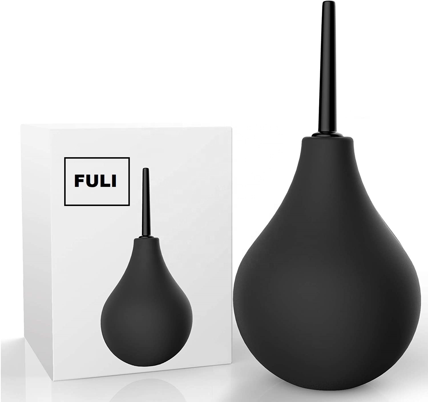 Easy Squeeze Enema Bulb Flexible Tip Anal Silicone Douche Bpa Phthalates Free